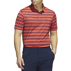 adidas Men's Two-Color Striped Golf Polo