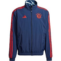 adidas Adult Bayern Munich 2024 Navy Reversible Anthem Jacket