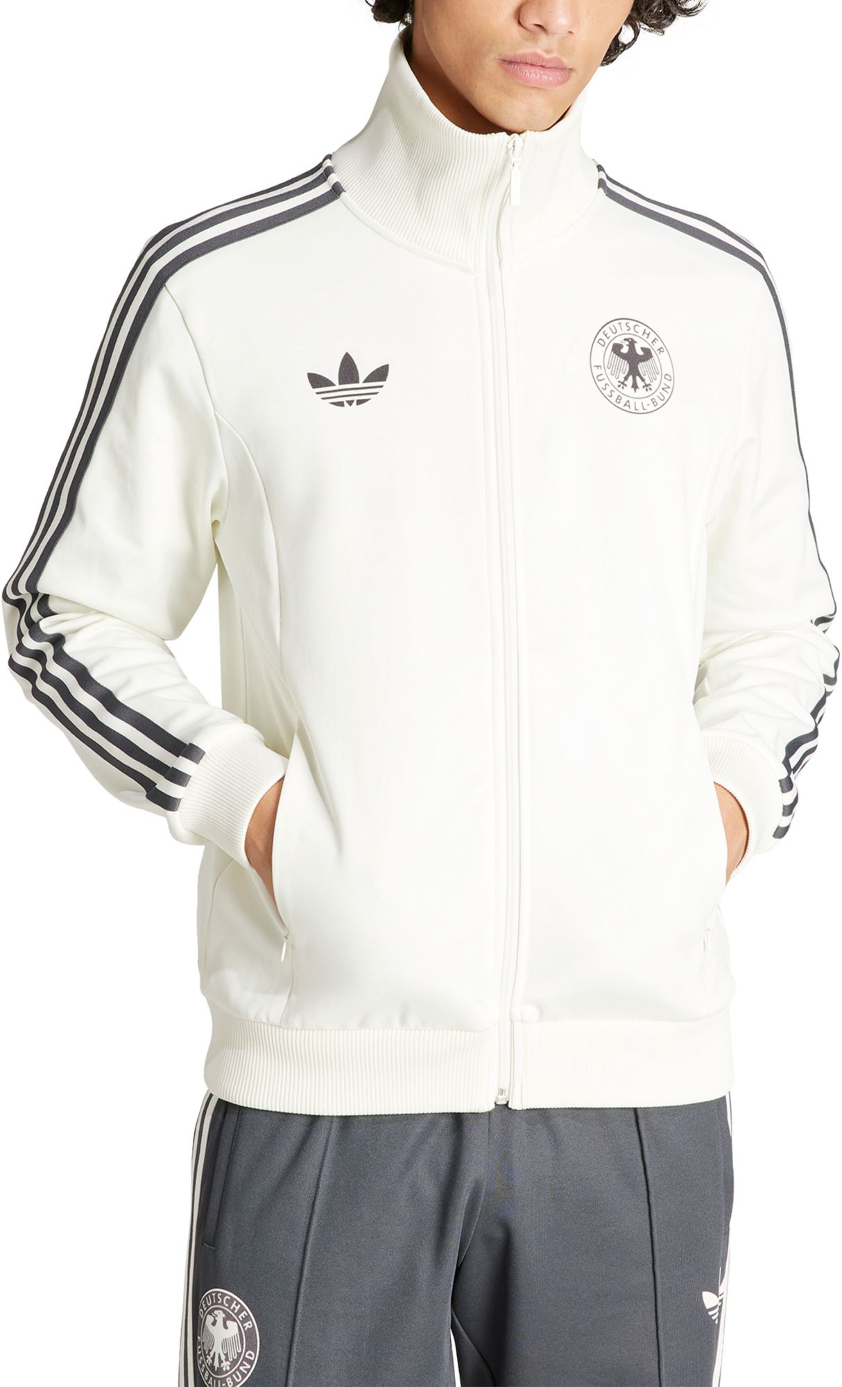 adidas Germany Away Team Logo Off White Long Sleeve Shirt