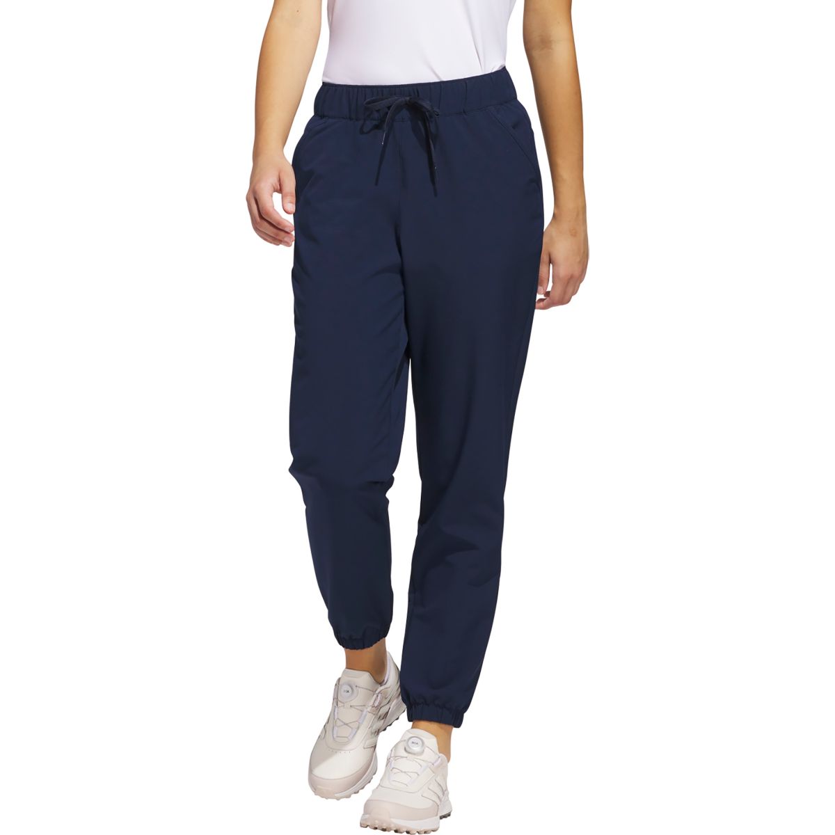 【ADIDAS GOLF】 7/8 Stretch Ankle Pants /追跡付 adidas Golf Women's Stretch Woven Jogger Pants, Crew Navy