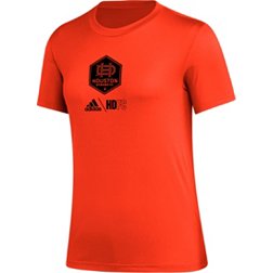 adidas Women's Houston Dynamo Icon Orange T-Shirt