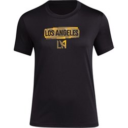adidas Women's Los Angeles FC 2024 Local Pop Black T-Shirt
