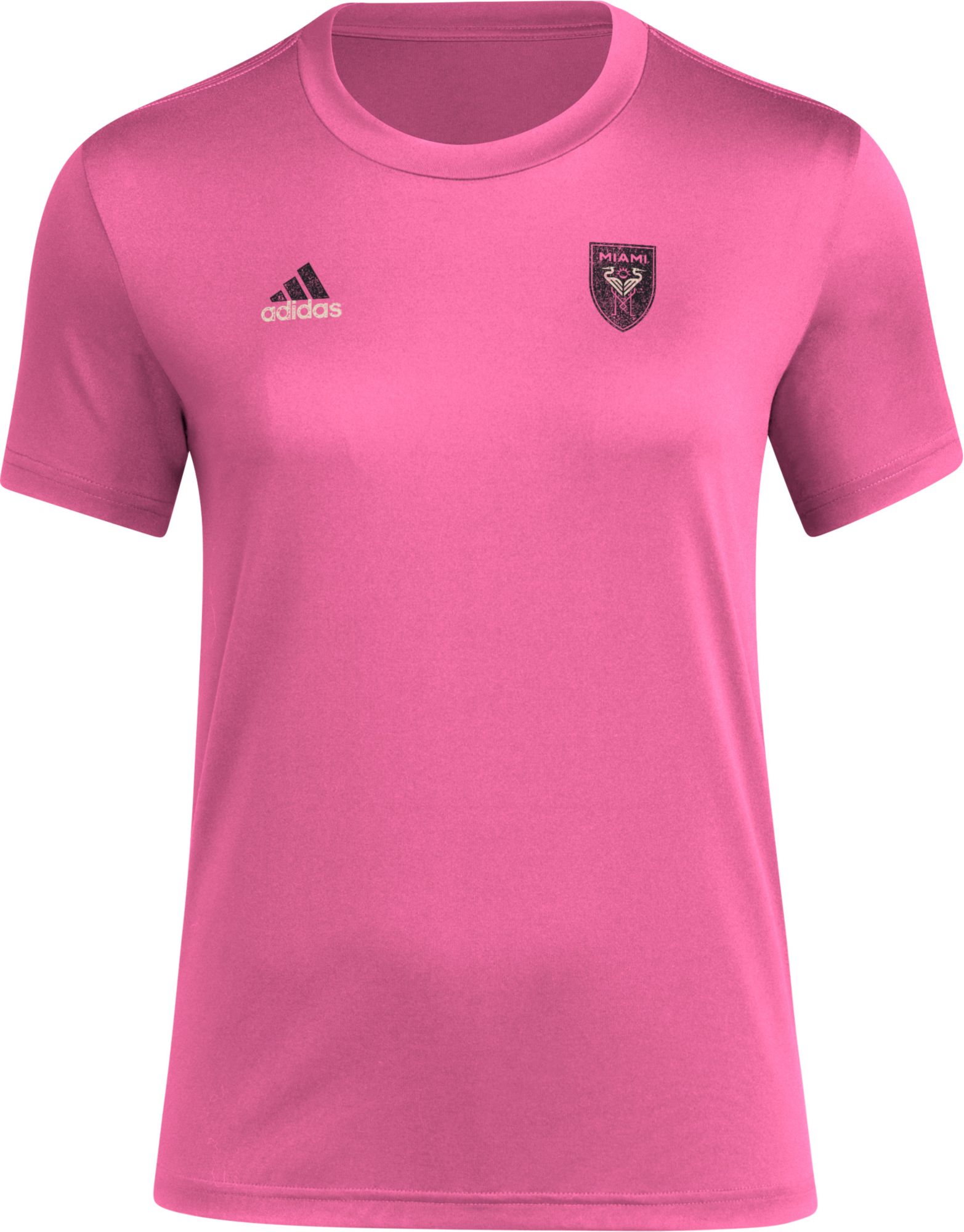 adidas Women's Inter Miami CF 2024 Local Stoic Pink T-Shirt