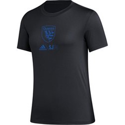 adidas Women's San Jose Earthquakes Icon Black T-Shirt