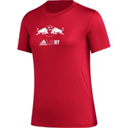 adidas Women's New York Red Bulls Icon Red T-Shirt