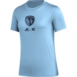 adidas Women's Sporting Kansas City Icon Light Blue T-Shirt