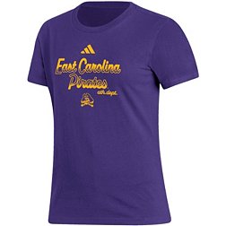 adidas Women's East Carolina Pirates Purple Amplifier T-Shirt