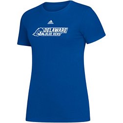 adidas Women's Delaware Fightin' Blue Hens Blue Amplifier Wordmark T-Shirt