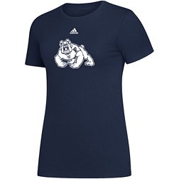 adidas Women's Fresno State Bulldogs Blue Amplifier T-Shirt