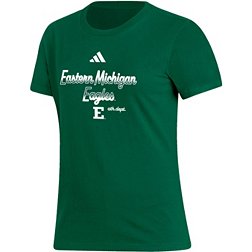 adidas Women's Eastern Michigan Eagles Green Amplifier T-Shirt