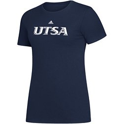 adidas Women's UT San Antonio Roadrunners Blue Amplifier Wordmark T-Shirt
