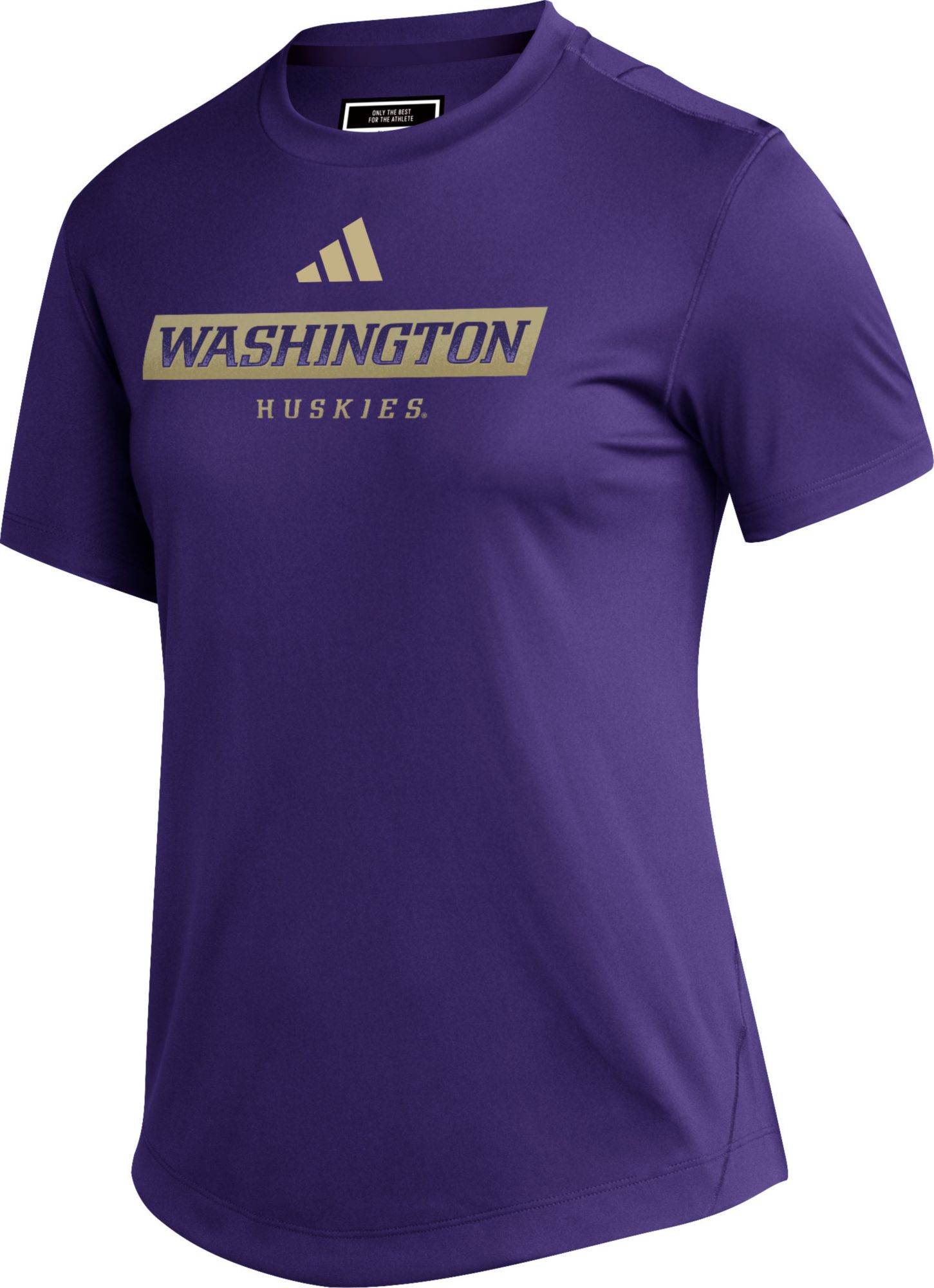 adidas Women's Washington Huskies Purple Sidelines Performance T-Shirt