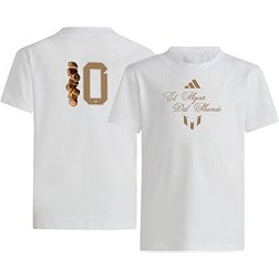 adidas Youth 2023 Ballon d'Or Messi Rings White T-Shirt