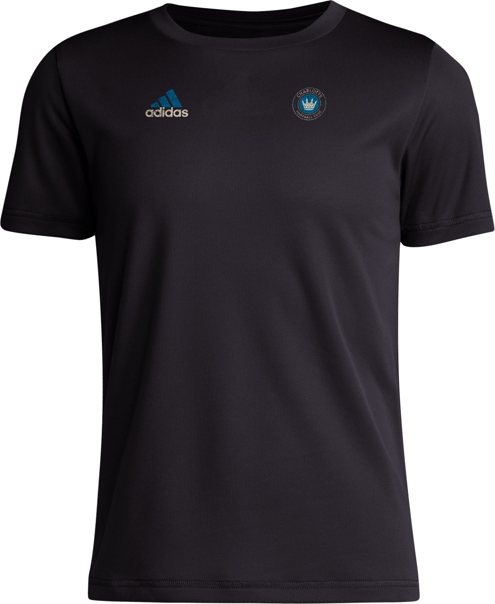 adidas Youth Charlotte FC 2024 Stoic Black T-Shirt