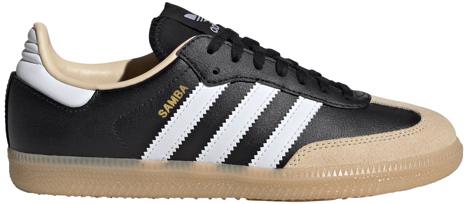 adidas Kids' Grade School Samba OG Shoes, Size 7, Black/Gum