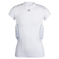 NIKE Pro Combat Deflex Padded White Basketball Compression Shirt