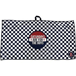 Barstool Sports Saturdays Are For The Boys Checkered Golf Towel