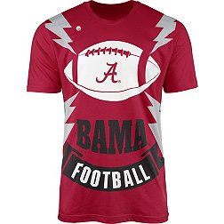 Dyme Lyfe Men's Alabama Crimson Tide Crimson Football Bolt T-Shirt