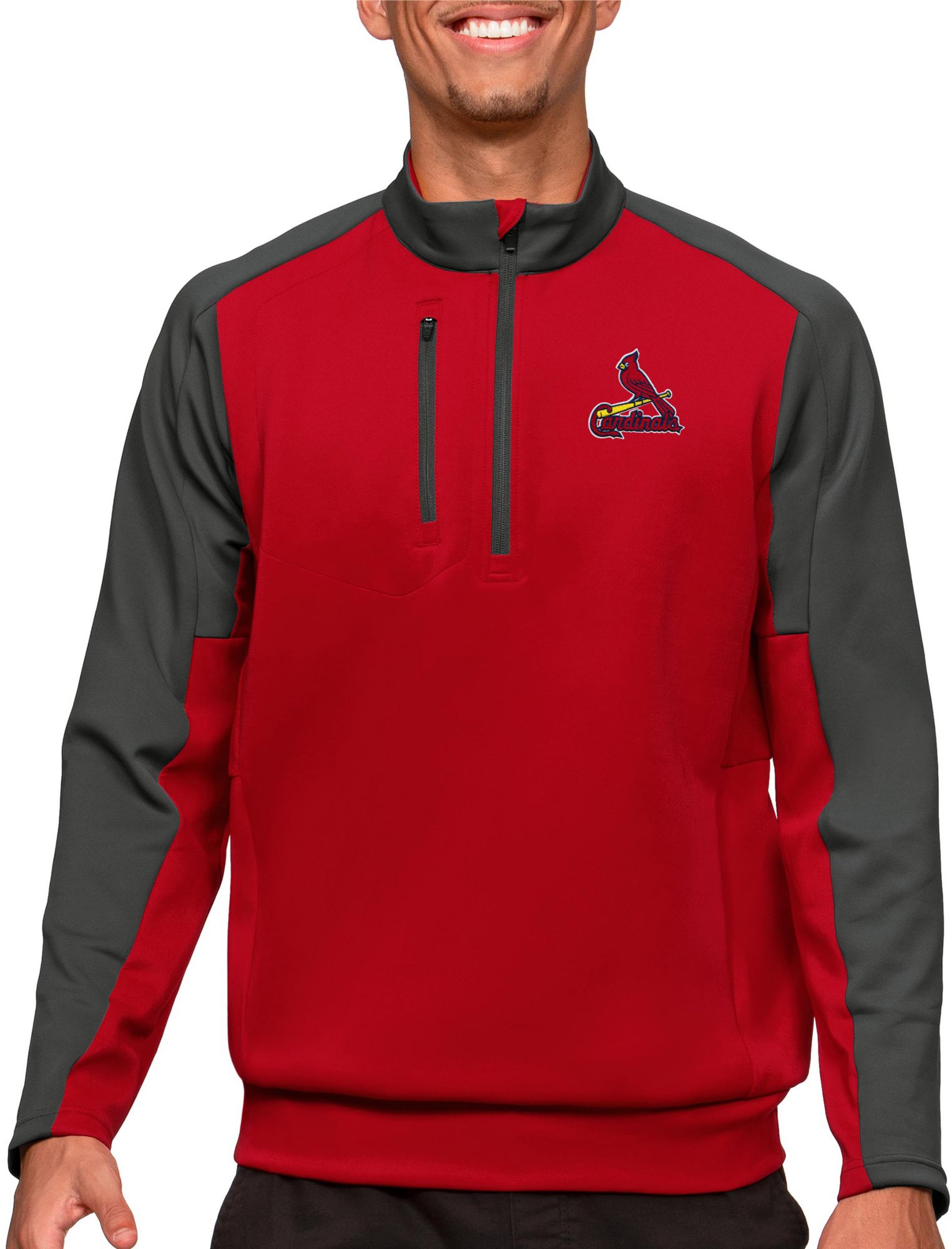 Antigua St. Louis Cardinals Red Team Pullover