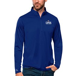 Antigua Men's Los Angeles Clippers Tribute Royal Pullover Sweater
