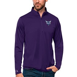Antigua Men's Charlotte Hornets Tribute Purple Pullover Sweater