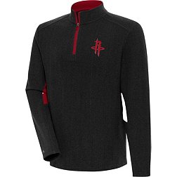 Antigua Men's Houston Rockets Phenom 1/4 Zip Black Sweater