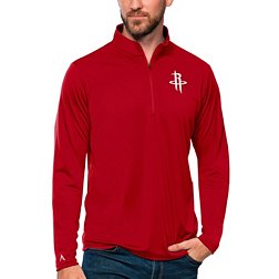 Antigua Men's Houston Rockets Tribute Red Pullover Sweater
