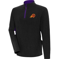 Antigua Men's Phoenix Suns Phenom 1/4 Zip Black Sweater
