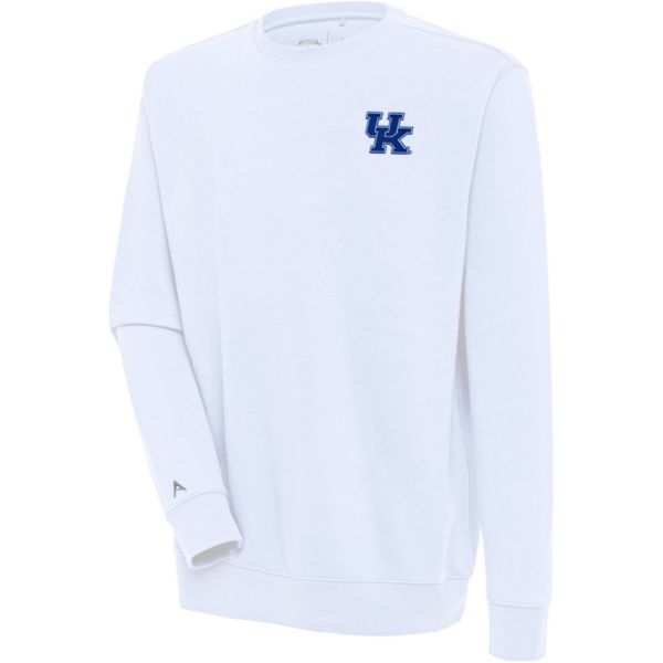 Antigua Men's Kentucky Wildcats White Victory Pullover Crewneck