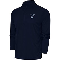 Antigua Men's Yale Bulldogs Yale Blue Tribute 1/4 Zip Pullover