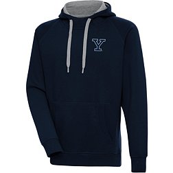 Antigua Men's Yale Bulldogs Yale Blue Victory Pullover Hoodie
