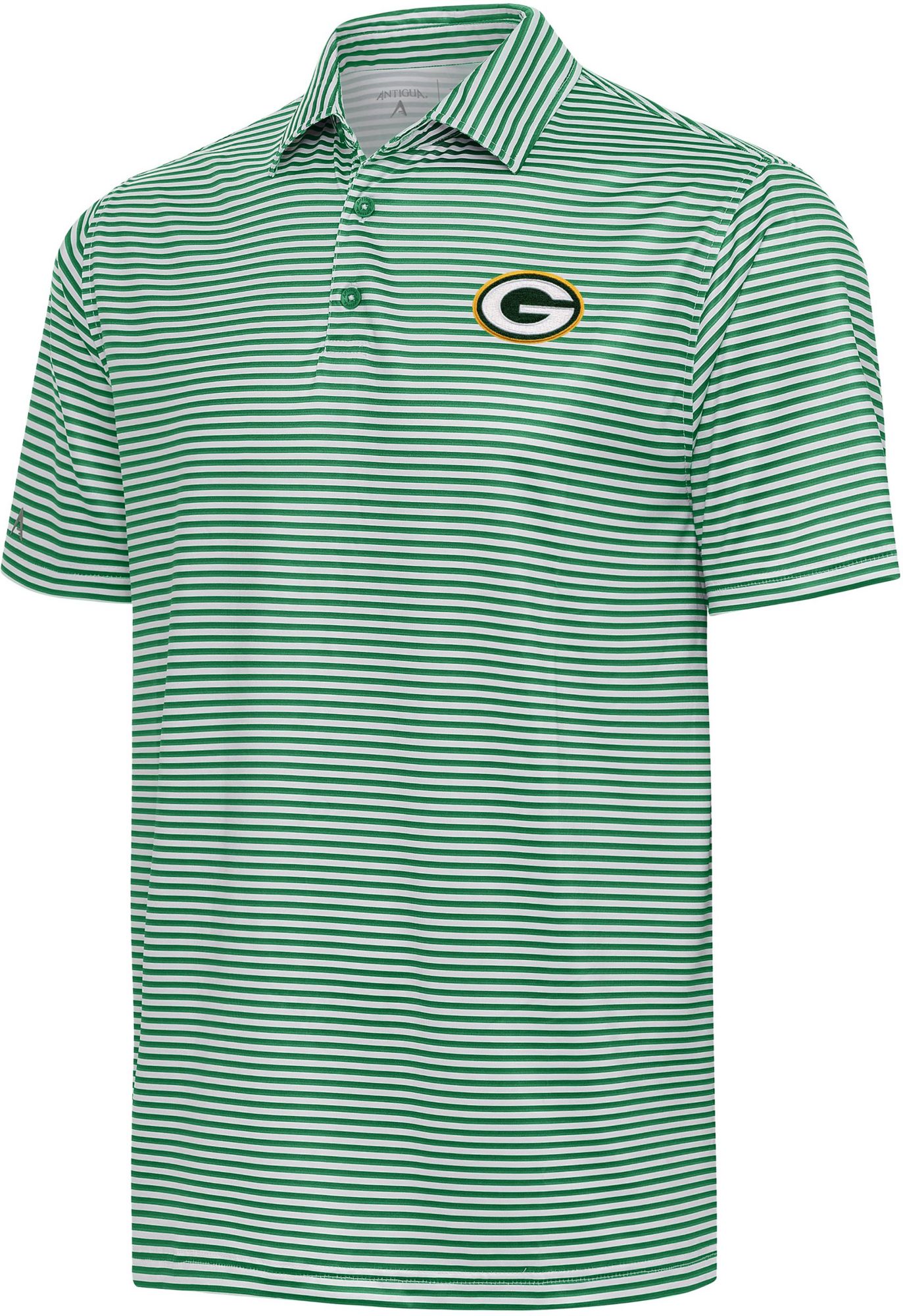 Antigua Men's Green Bay Packers Pine Skills Polo