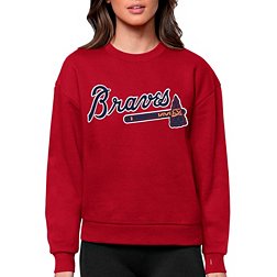 New Era Braves Plus Space Dye Raglan V-Neck T-Shirt - Women's
