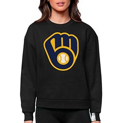 Women's Touch Navy Milwaukee Brewers Formation Long Sleeve T-Shirt Size: Extra Small