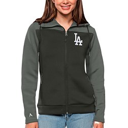 Antigua Women's Los Angeles Dodgers Gray Protect Jacket