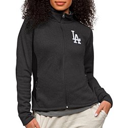 Antigua Women's Los Angeles Dodgers Black Course Jacket
