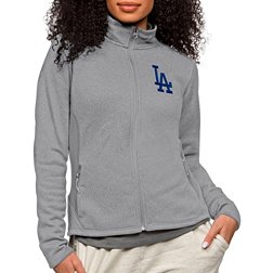 Antigua Women's Los Angeles Dodgers Gray Course Jacket