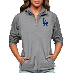 Antigua Women's Los Angeles Dodgers Gray Course Vest