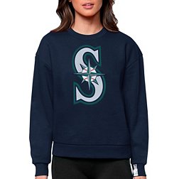 Antigua Women's Seattle Mariners Navy Victory Crew Pullover