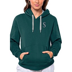 Antigua Women's Seattle Mariners Teal Victory Hooded Pullover