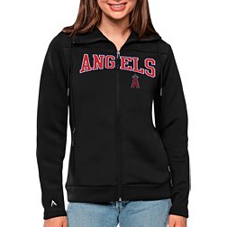 Antigua Women's Los Angeles Angels Black Protect Jacket