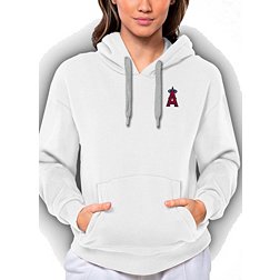 Antigua Women's Los Angeles Angels White Victory Hooded Pullover