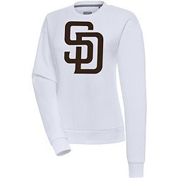 Antigua Women's San Diego Padres White Victory Crew Pullover