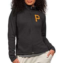 Antigua Women's Pittsburgh Pirates Black Course Jacket