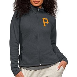 Antigua Women's Pittsburgh Pirates Charcoal Course Jacket