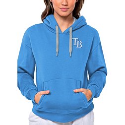 Antigua Women's Tampa Bay Rays Blue Victory Hooded Pullover