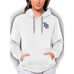Antigua Women's Tampa Bay Rays White Victory Hooded Pullover