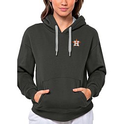 Antigua Women's Houston Astros Charcoal Victory Hooded Pullover