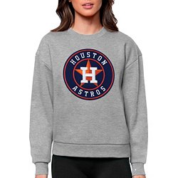 Antigua Houston Astros Women's Navy Blue Parker V Neck Crew Sweatshirt, Navy Blue, 100% POLYESTER, Size S, Rally House