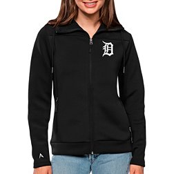 Antigua Women's Detroit Tigers Black Protect Jacket